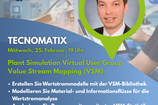 Plant Simulation virtual user group value stream mapping robert forstner